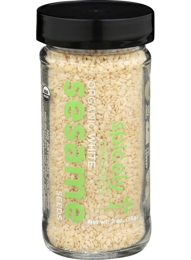 SPICELY Organic Sesame Seeds White, 2.4 OZ - Image 1