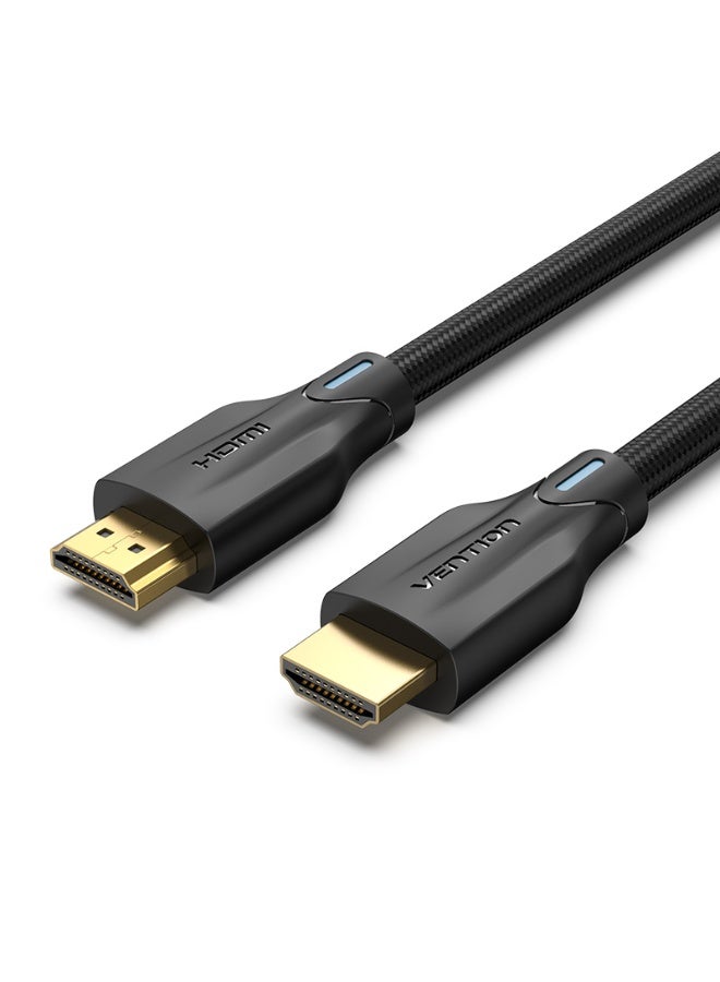 VENTION Cotton Braided 8K HDMI Cable 3M Black Model # AAUBI - Image 1