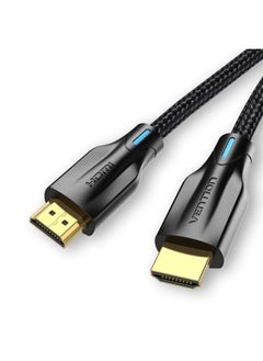 فينشن كابل HDMI مضفر قطني 8K من VENTION بطول 3 أمتار باللون الأسود، طراز AAUBI  - Image 2