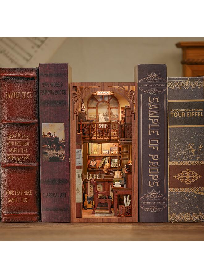 Bluejw CuteBee Secret Music Diy Wooden 3D Handmade Assembled Book Stand Model Building Toy Gift For Women - Image 4