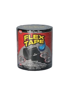 Strong UV-Resistant Watertight Rubberized Waterproof Flex Tape Black 4 x 60 Inch TFSBLKR0405