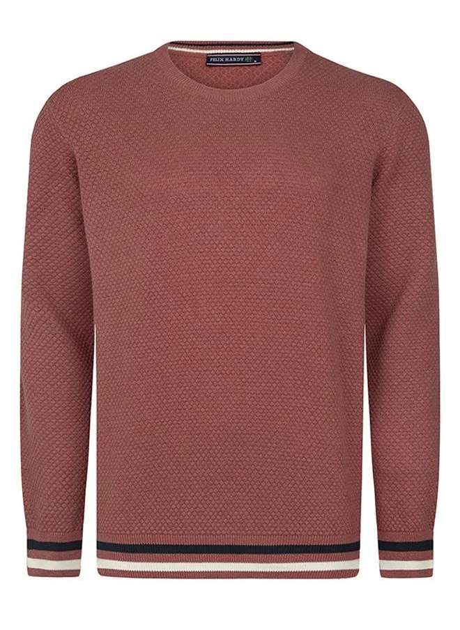 FELIX HARDY Round neck cotton jumper