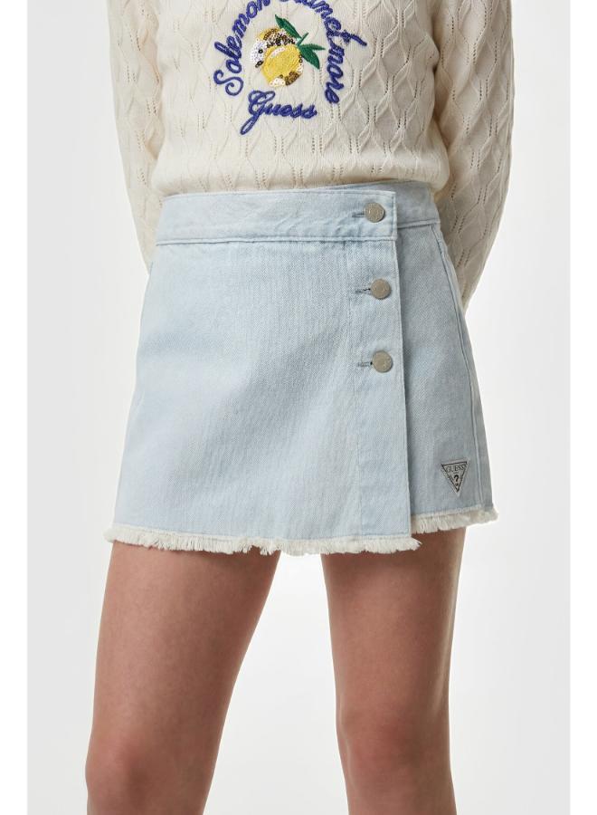GUESS Youth Denim Mini Skort - Image 1
