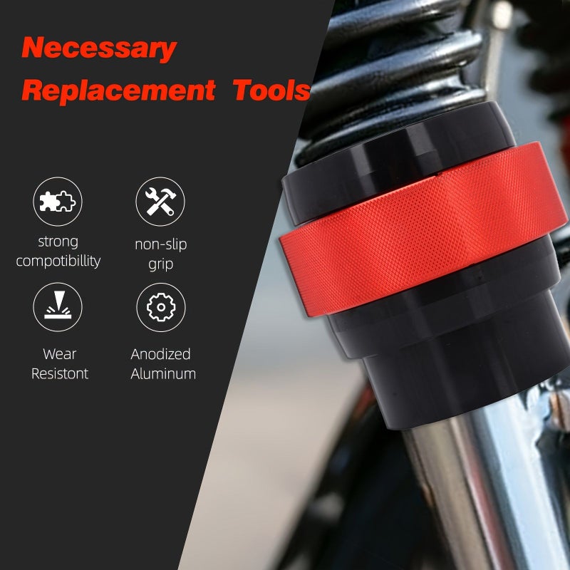 Orange 40 41mm Motorcycle Front Fork Oil Seal Driver Tool Compatible Honda KTM Kawasaki Suzuki Yamaha - Image 4