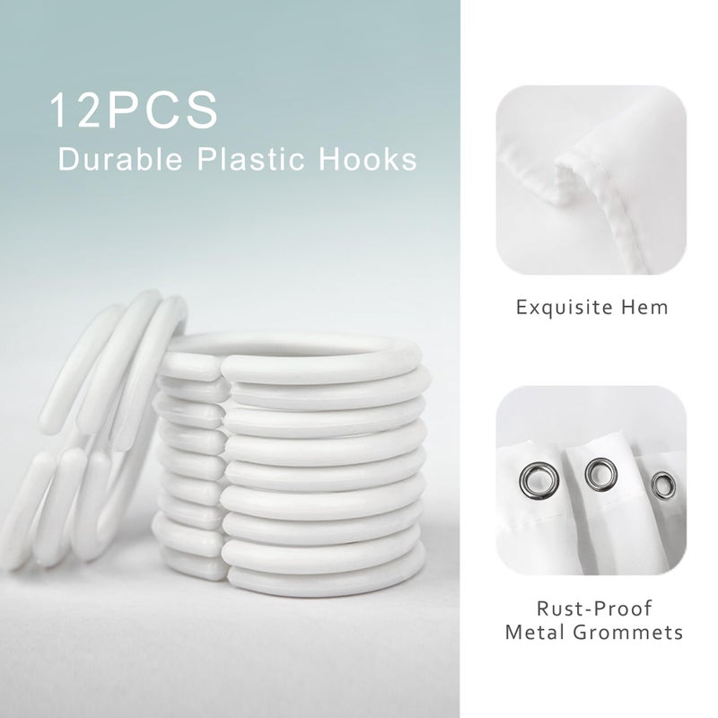 ريديكور Riyidecor Kids Ocean Ocean Animal Surtain 60wx72H بوصة تحت الماء كرتون حوت الدلفين الأخطبوط قناديل البحر السلاحف الشاطئ - Image 4