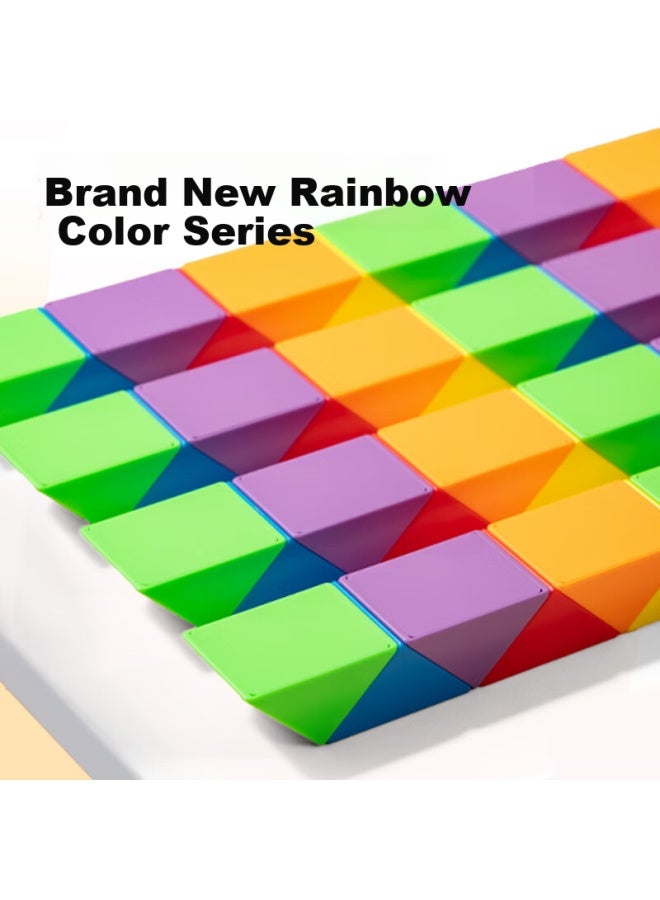 Deli Rainbow Magic Ruler, 48 Segments, Versatile Elastic Bend-resistant Children's Toy, Birthday Gift, Yp146-48 - Image 3