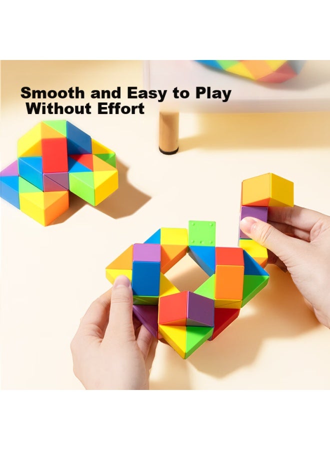 Deli Rainbow Magic Ruler, 48 Segments, Versatile Elastic Bend-resistant Children's Toy, Birthday Gift, Yp146-48 - Image 1