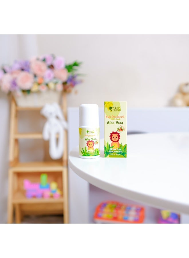 Pure&Charm Pure Charm Kids Deodorant Aloe Vera – Alcohol & Aluminum Free, Mild & Gentle Formula (40ml) - Image 2