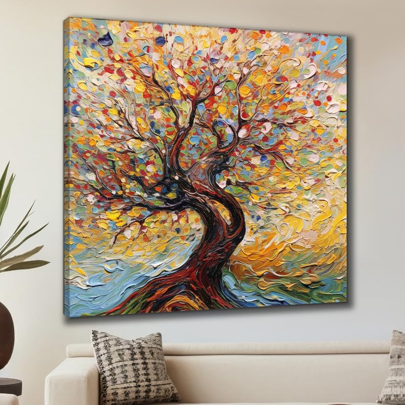 SAF paintings Wooden Framed Nature Art Canvas Wall Painting for Home Dcor And OfficeFor BedroomLiving Room Home wall and Office Interior 24X24Inch and Office CR278 - Image 1