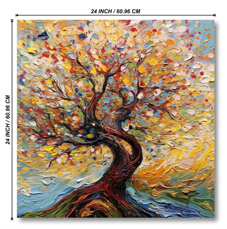 SAF paintings Wooden Framed Nature Art Canvas Wall Painting for Home Dcor And OfficeFor BedroomLiving Room Home wall and Office Interior 24X24Inch and Office CR278 - Image 4