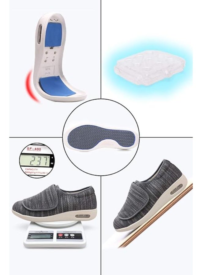 youyun  Unisex Diabetic Shoes for Casual Adjustable Walking Shoes Wide Shoes for Elderly Swollen Feet Non-Slip Air Cushion Bottom Fattening and Widening - Image 3
