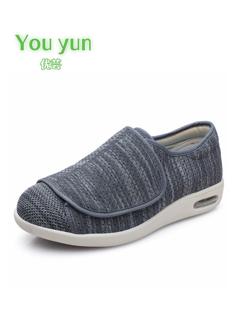youyun  Unisex Diabetic Shoes for Casual Adjustable Walking Shoes Wide Shoes for Elderly Swollen Feet Non-Slip Air Cushion Bottom Fattening and Widening - Image 1