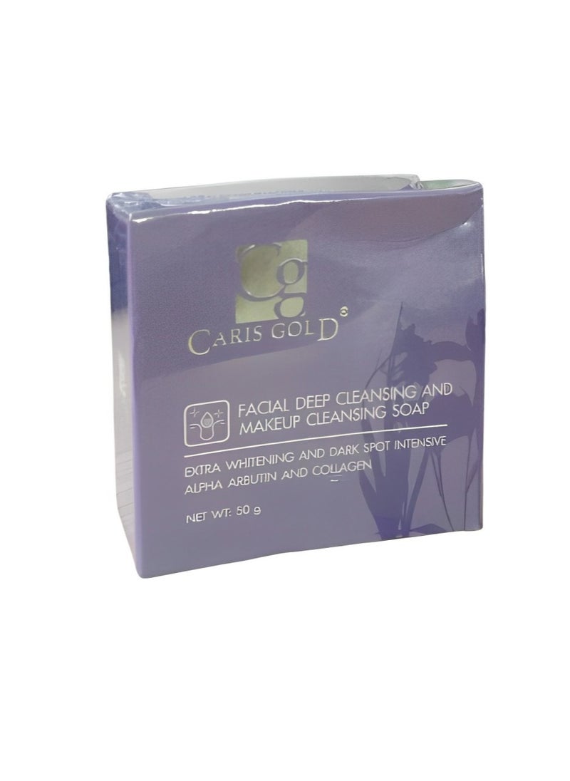 CARIS GOLD Caris Gold Facial Deep Cleansing and Make Up Soap 50gm  - Image 1