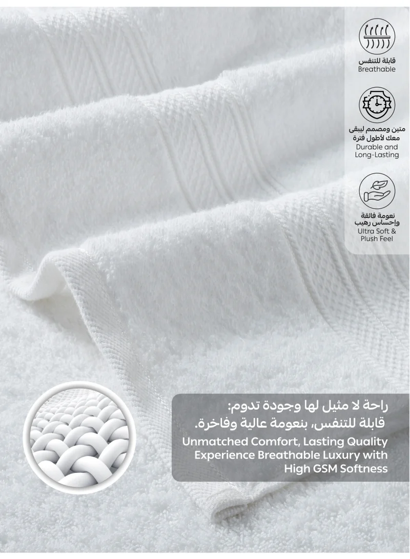 Donetella Bath Towel 4pcs (70x140 cm) 4-Pcs Premium Bath Towel Set (70x140 cm) – 600 GSM 100% Cotton,100% Combed Cotton 600 GSM | Quick Dry, Ultra-Absorbent, Thick & Plush | Ideal for Bath, Spa, Gym, Hotel & Everyday Luxury  | Best Price UAE