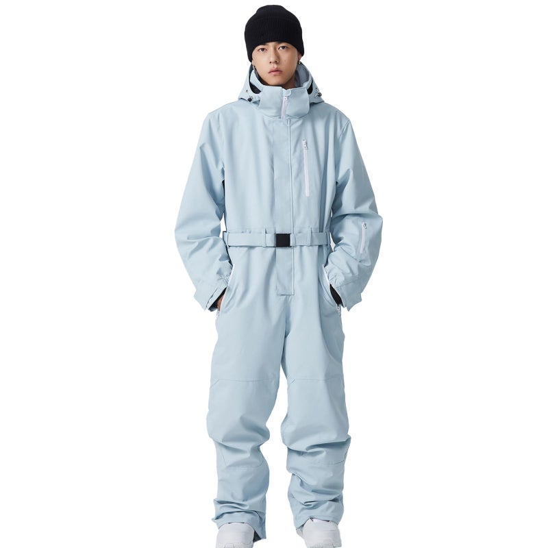 SnowElve Womens One Piece Ski Suit Waterproof Insulated Snowboard Snow Suit Winter Outdoor SnowsuitT2371Bluel - Image 2