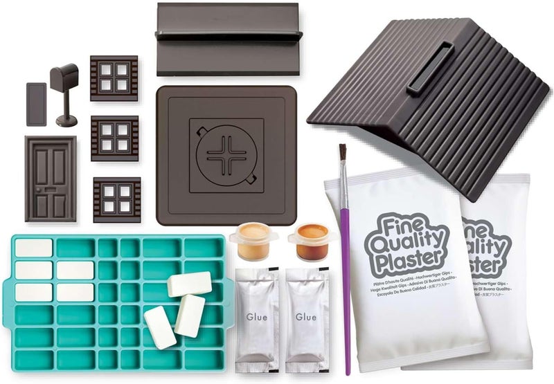 4M KidzLabs Mini Brick Architect – Build & Design Miniature Buildings with Real Bricks & Cement - Image 3
