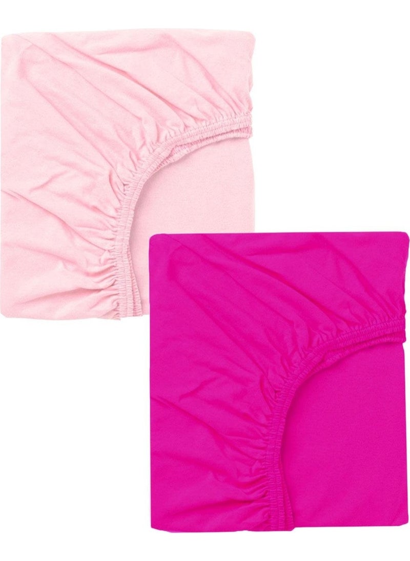 Cotenconcept 2 Pieces 40X80 cm Mother's Side Elastic Combed Cotton Fabric Baby Bedsheet  - Image 1