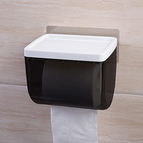 Zeinwap Magic Sticker Series Tissue Roll Holder - Toilet Paper Holder - 100% Waterproof with Storage Rack and Mobile Stand for Bathroom (Pack of 1) - Image 1