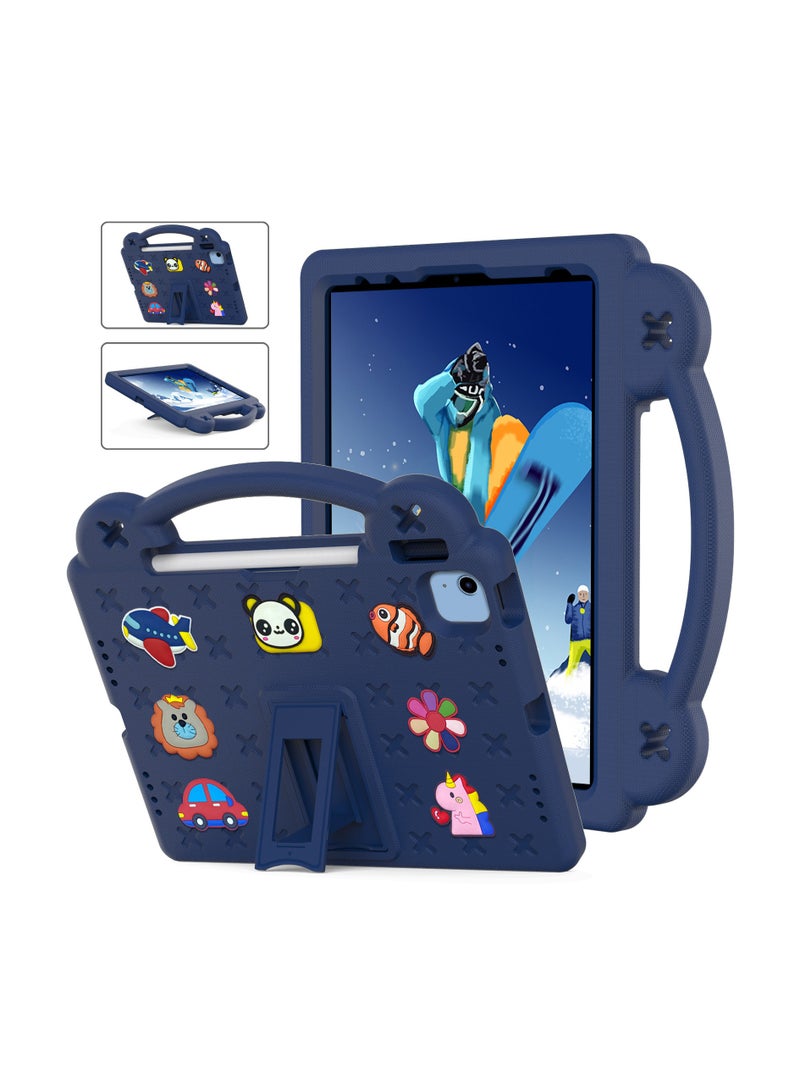 حافظة أطفال للآيباد A16 (2025) والآيباد 10 (2022) - غلاف إيفا متين مضاد للصدمات مع حامل مدمج