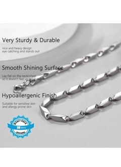 Fayrouz Jewellery 7mm Stainless Steel Cuban Link Chain  - Image 4