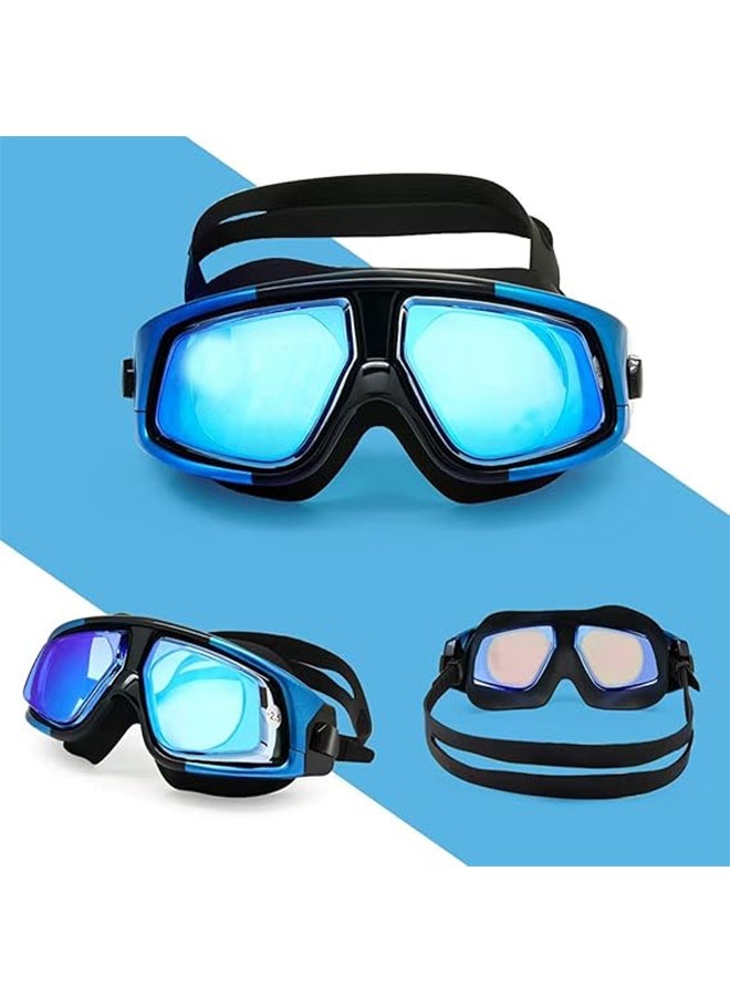 Quantum Swimming Goggles, UV Protected Big mask swimming goggles, Anti-Fog swimming goggles fully protect for Men Women - Image 2