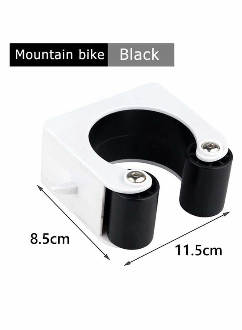 Generic Wall Mount Bike Hanger Portable Vertical Storage Rack for Mountain Bicycles Indoor Cycling Display Black  - Image 4