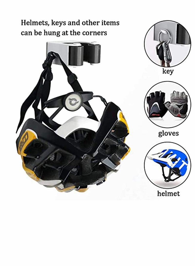 Generic Wall Mount Bike Hanger Portable Vertical Storage Rack for Mountain Bicycles Indoor Cycling Display Black  - Image 3