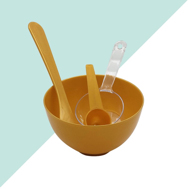 2 Sets DIY Facial Bowl Mixing Stick Spoon Measuring Cup for Women Girls - Image 1