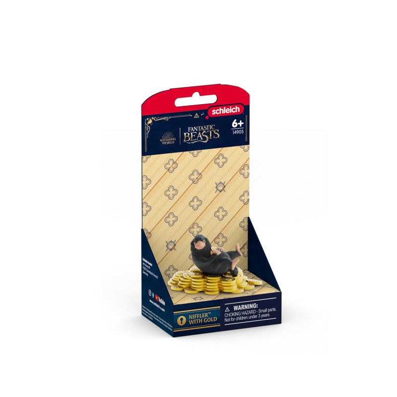 Schleich شلايش هاري بوتر - نيفلر مع تماثيل ذهبية - شخصيات عالم السحر القابلة للجمع - ألعاب الوحوش الرائعة للأطفال من عمر 6 سنوات فما فوق | 14905 - Image 1