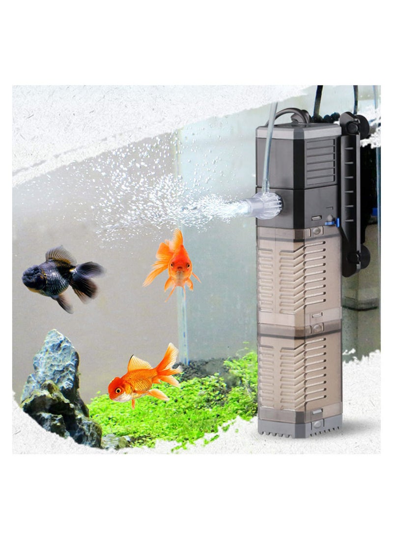 3 In 1 Aquarium Mini Suction Pump Aerator Filter