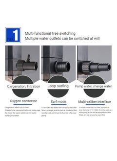Generic 3 In 1 Aquarium Mini Suction Pump Aerator Filter  - Image 5