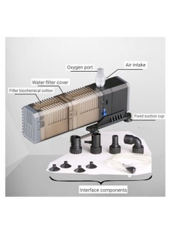 Generic 3 In 1 Aquarium Mini Suction Pump Aerator Filter  - Image 3