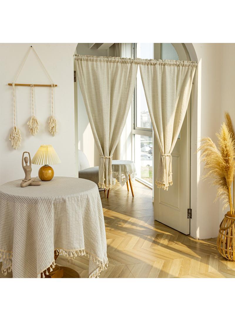 2 pcs Partition curtain kitchen tassel door short hanging 70*140cm - Image 1