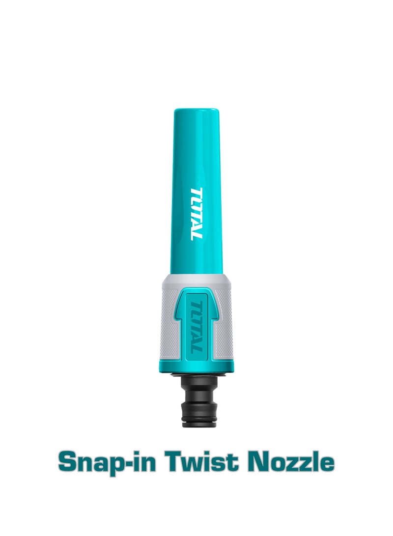 توتال طقم فوهة خرطوم الحديقة من توتال، مكون من 5 قطع بنظام رش لولبي مع وصلات سريعة، يشمل محولات 1/2 بوصة و3/4 بوصة - Image 5