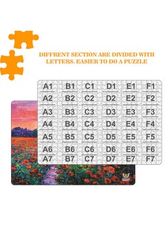 Webby Webby Kids Poppy Field at Sunset Painting Wooden Jigsaw Puzzle, 500 Pieces  - Image 3