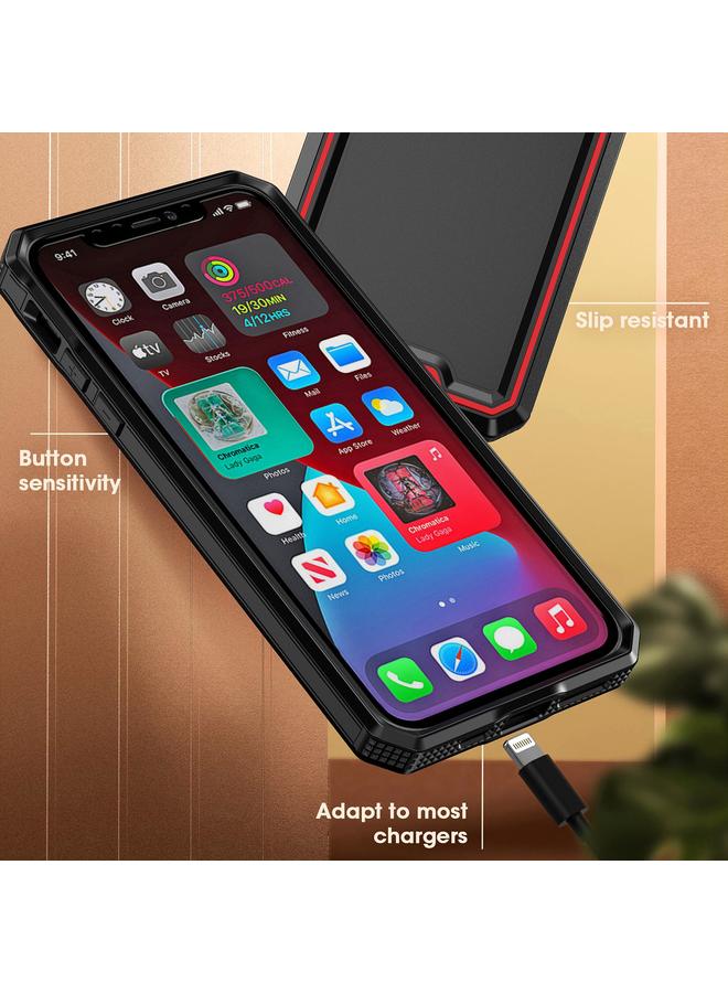 زبون جراب لهاتف iPhone 11 Pro Armour ثنائي اللون من مادة TPU + PC - Image 4