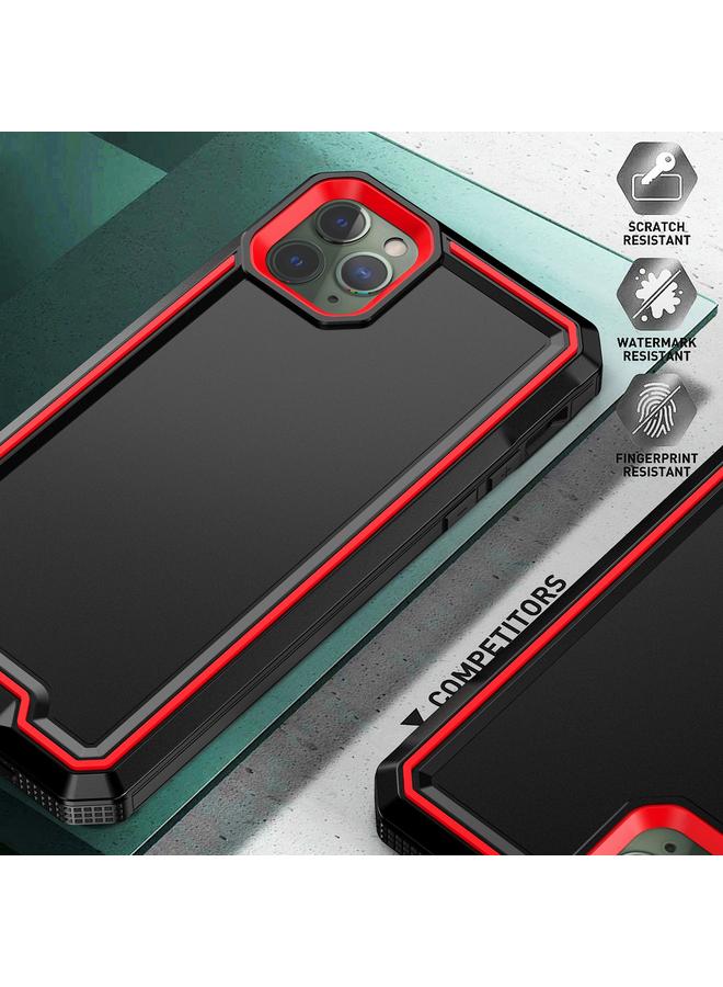 زبون جراب لهاتف iPhone 11 Pro Armour ثنائي اللون من مادة TPU + PC - Image 5