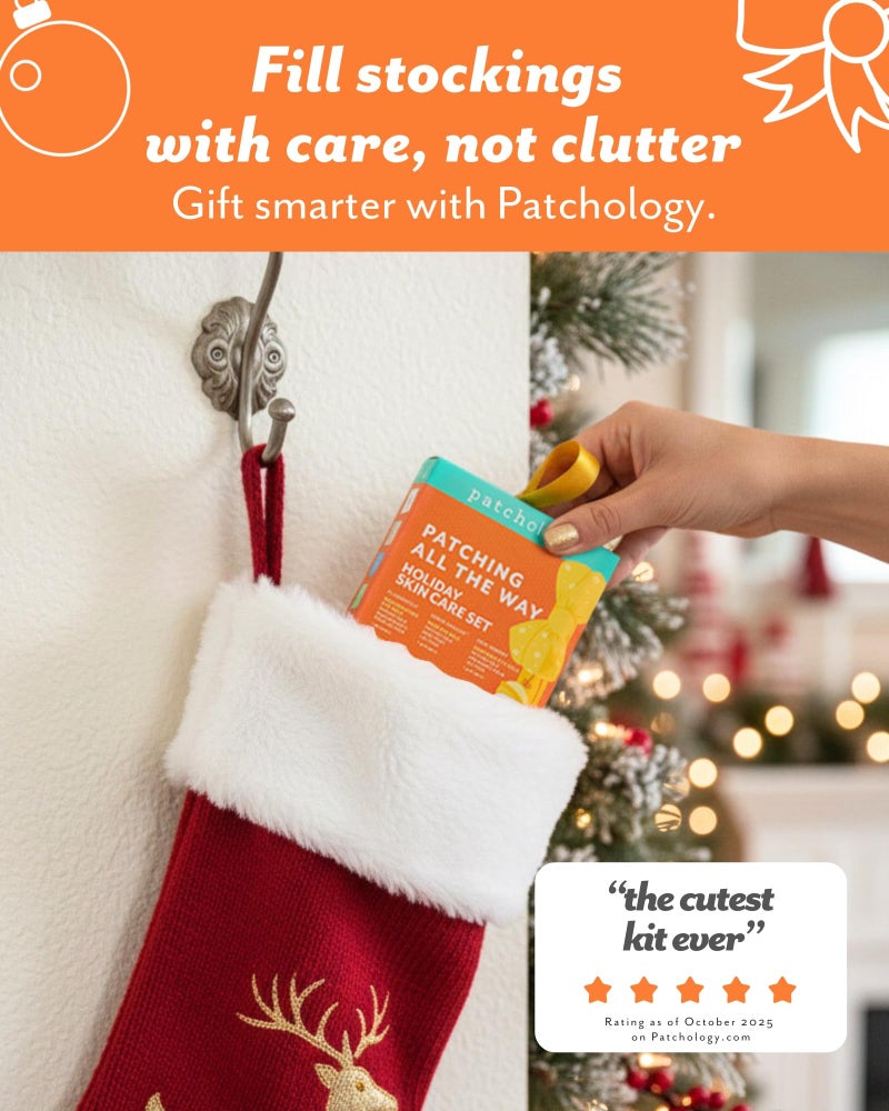 Patchology Patching All The Way Gift Set â€“ Hydrating Under Eye Masks with Collagen, Retinol, Hyaluronic Acid â€“ Christmas Gift & Beauty Stocking Stuffer for Puffy Eyes 5-Pair Sampler (Limited Edition) - Image 3