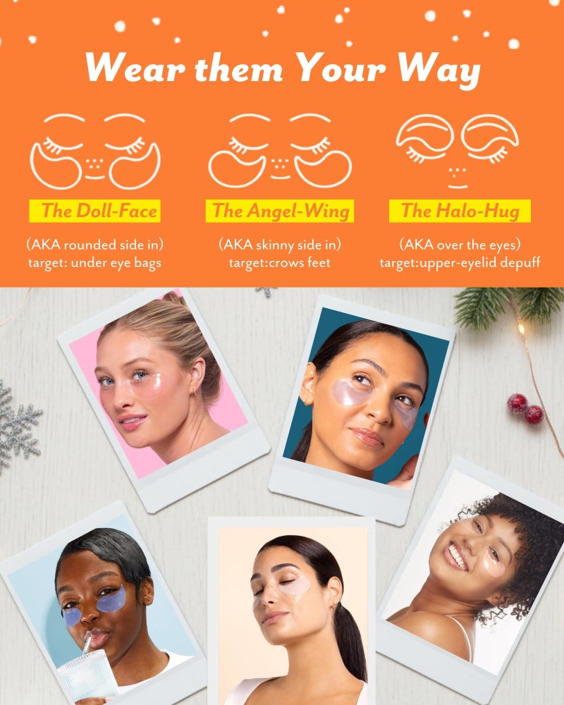 Patchology Patching All The Way Gift Set â€“ Hydrating Under Eye Masks with Collagen, Retinol, Hyaluronic Acid â€“ Christmas Gift & Beauty Stocking Stuffer for Puffy Eyes 5-Pair Sampler (Limited Edition) - Image 5