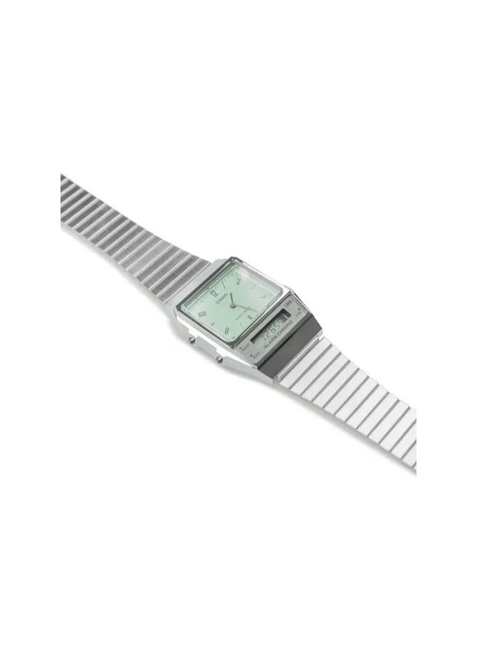 Casio AQ-800E-3A Vintage Analog+Digital Stainless Steel Watch - Image 3