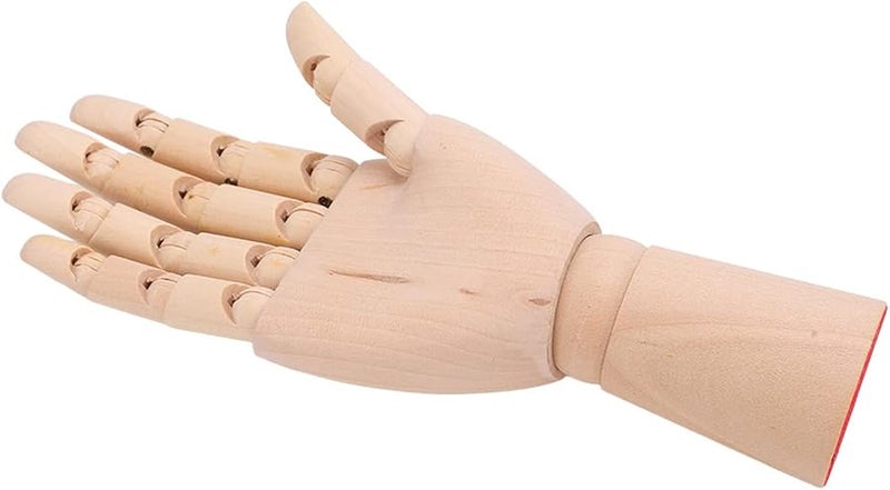 Wooden Mannequin Hand 18CM Child Right Hand Flexible Joints Artist Model Sketching Photography Home Decor - Image 5