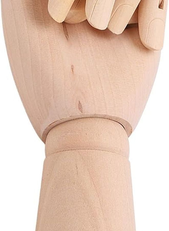 Wooden Mannequin Hand 18CM Child Right Hand Flexible Joints Artist Model Sketching Photography Home Decor - Image 4
