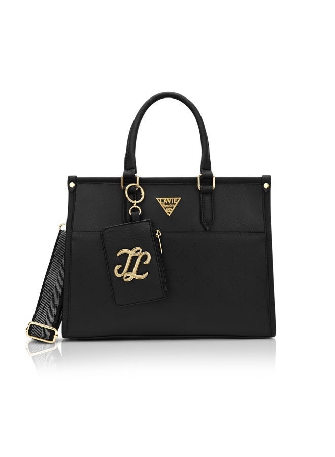 Lavie Signature Women's Ithaca Colourblock Tote (Black) - Image 1