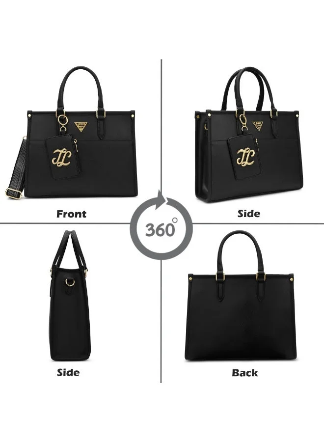Lavie  Signature Women's Ithaca Colourblock Tote (Black) for Women | Best Price UAE
