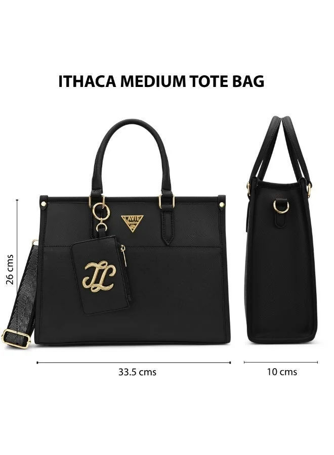 Lavie  Signature Women's Ithaca Colourblock Tote (Black) for Women | Best Price UAE