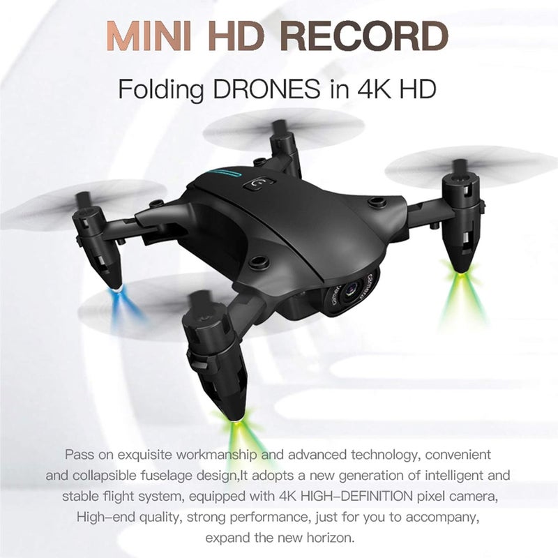 comfrt RC Drone, Foldable RC Drone with H2 Mini 4K Camera WiFi FPV Drone Quadcopter Suitable for Adult and Children - Image 5