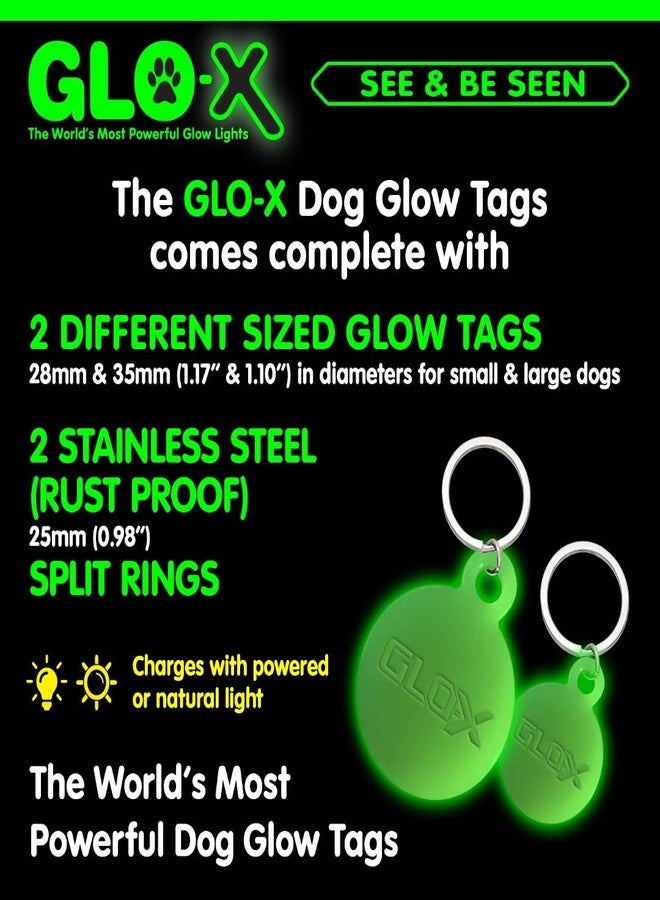 GLO-X Dog & Cat Collar Glow Tags - Pet Collar Tag that Glow in The Dark (Dog Tags) - Image 4