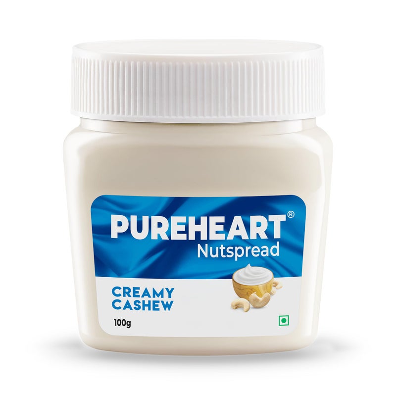 Pureheart Nut Spread Creamy Cashew (100 gm) Nutty Spread for Breakfast, Delicious, Smooth & Creamy Snack - Image 2