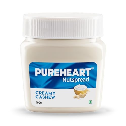 Pureheart Nut Spread Creamy Cashew (100 gm) Nutty Spread for Breakfast, Delicious, Smooth & Creamy Snack - Image 1