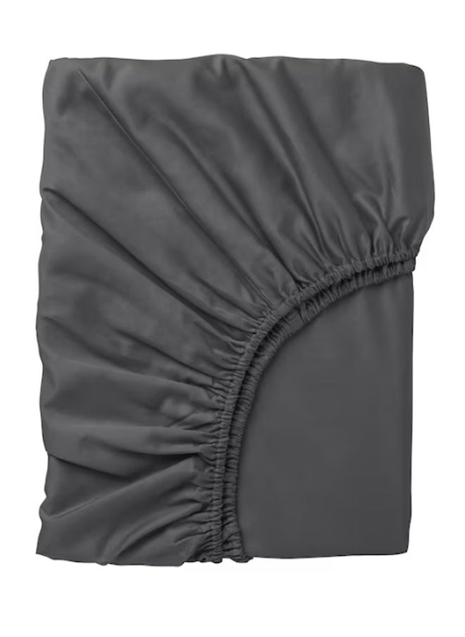 Generic Fitted Bed Sheet Black 180x200 cm  - Image 1
